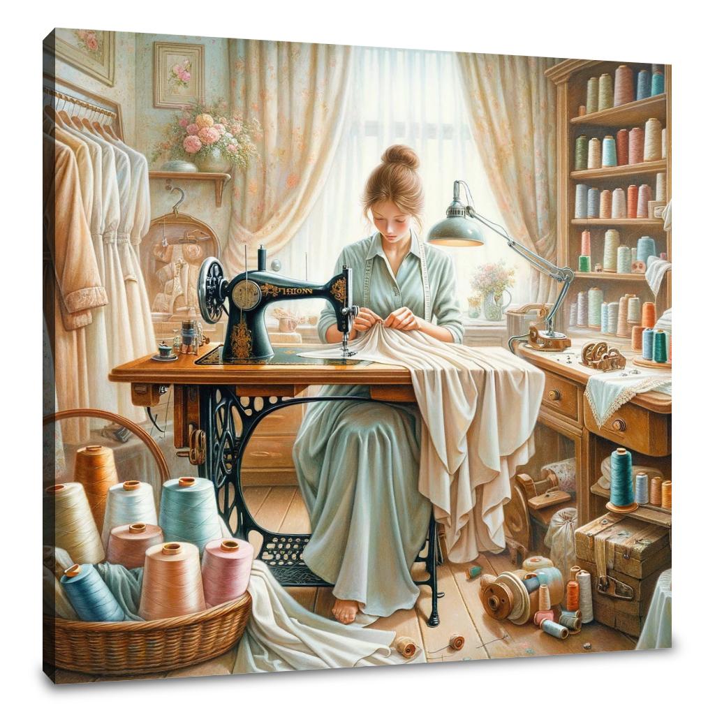 Seamstress's Dedication Canvas - Main Image