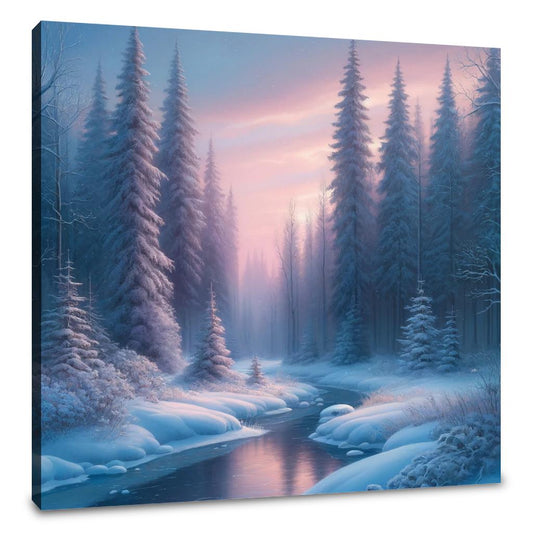 Winter Twilight Serenity Canvas - Main Image