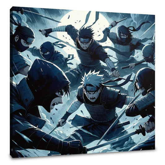 Midnight Ninja Showdown Canvas - Main Image