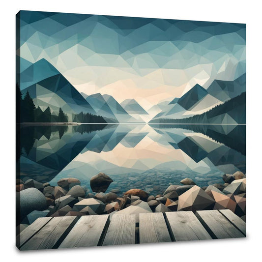 Tranquil Geometry Canvas - Main Image