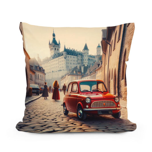 Timeless Streets Cotton Cushion - Main Image