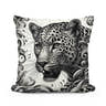 Leopard's Graceful Essence Cotton Cushion - Main Image