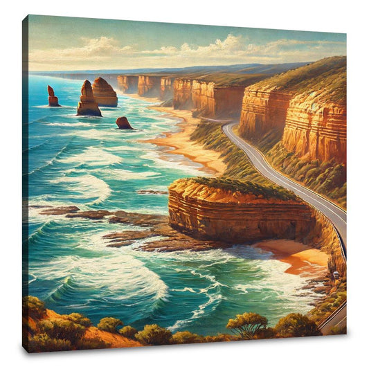 Ocean Road Majesty Canvas - Main Image