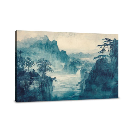 Tranquil Aqua Horizon Canvas - Main Image