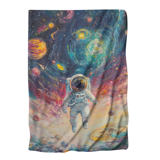 Celestial Dreaming Astronaut Blanket - Main Image