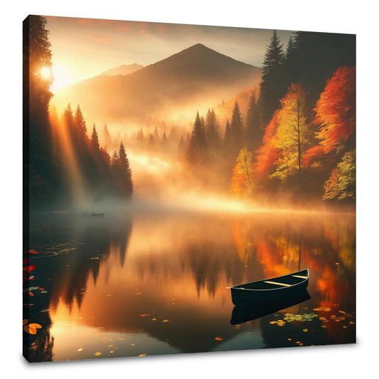 Autumn Dawn Mist Canvas - Main Image