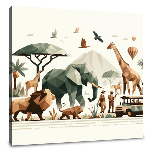 Geometric Safari Canvas - Main Image