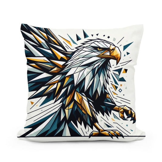 Regal Geometric Eagle Flight Cotton Cushion - Main Image