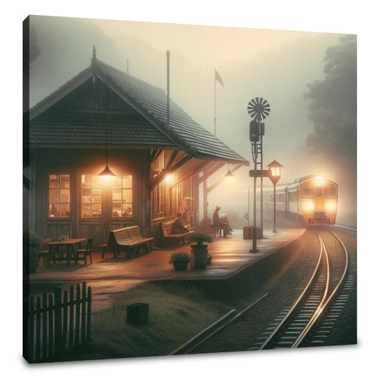 Dawn's Quiet Station Canvas - Main Image