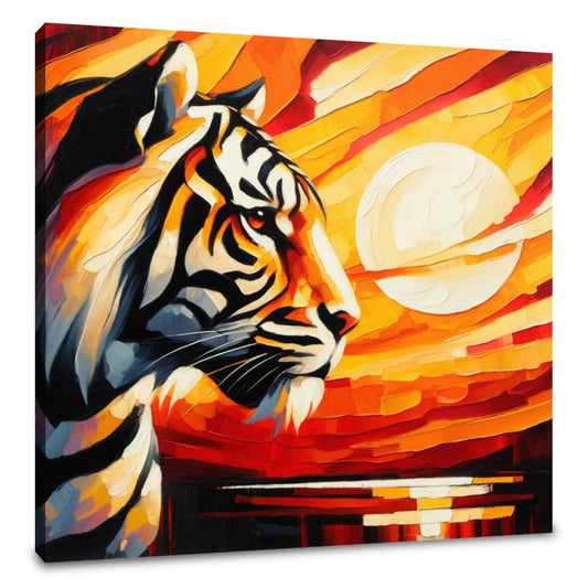 Sunset Tiger Blaze Canvas - Main Image