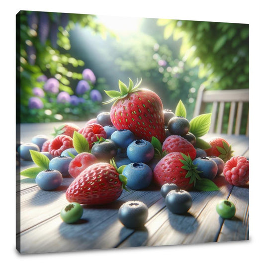Sunlit Berries Canvas - Main Image