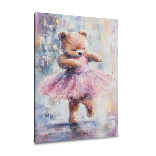 Joyful Ballerina Bear Canvas - Main Image