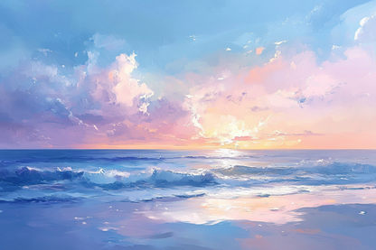 Melancholic Ocean Horizon Blanket