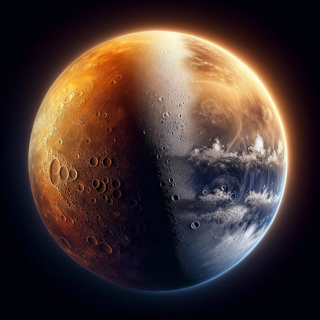 Mercury's Twilight Divide Canvas