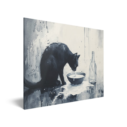Midnight Milk Spillage Acrylic Print Hero Image