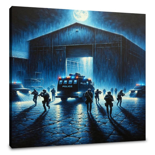 Abandoned Warehouse Raid Canvas - Main Image