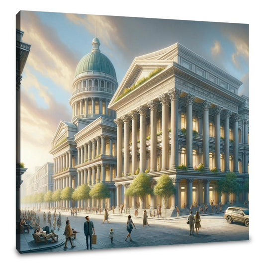 Neo-Neoclassical Square Canvas - Main Image