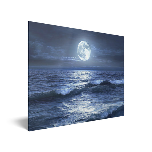 Moonlight Wave Whisper Acrylic Print Hero Image