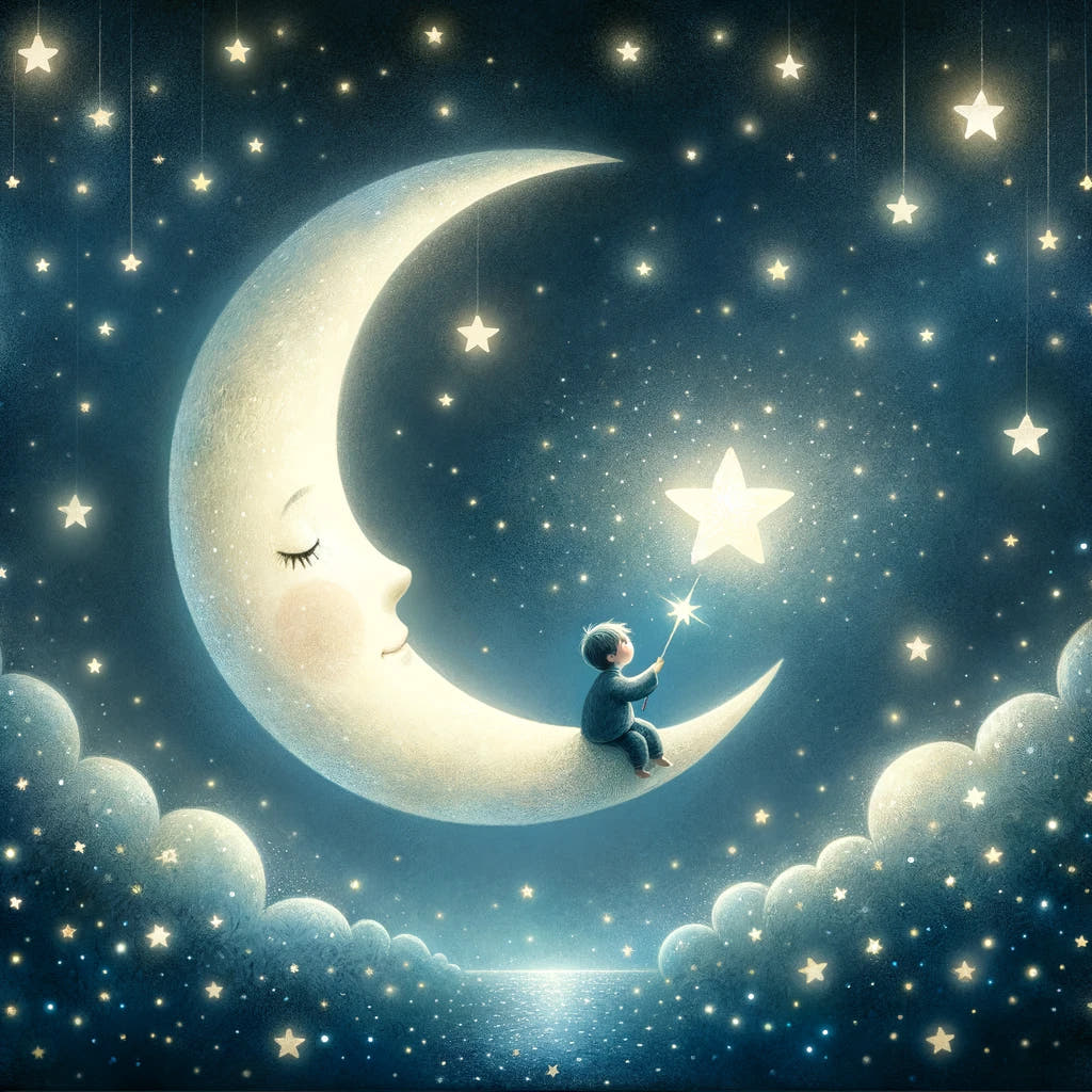 Moonlit Dream Cotton Pillow