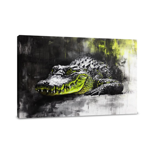 Crocodile's Solitude Canvas - Main Image