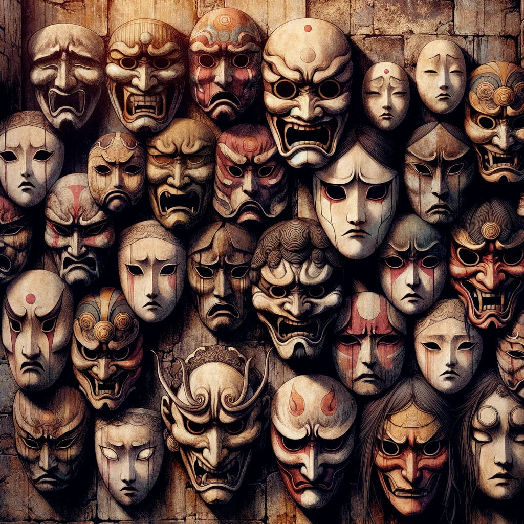 Mystery of Masks Canvas