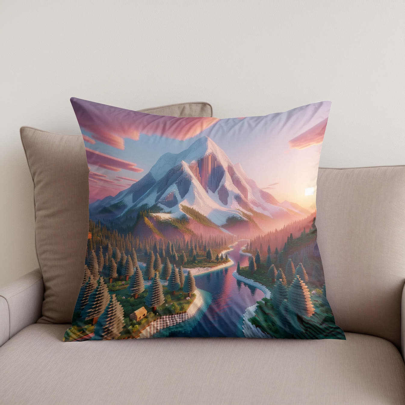 Mystic Meadow Cotton Cushion - Secondary Image