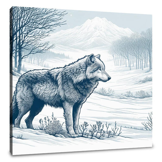Winter Wolf Canvas - Main Image