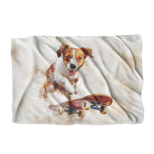 Dog on Wheels Blanket - Main Image