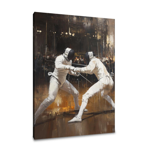 Fencing Duel Canvas - Main Image
