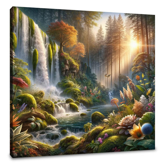 Waterfall Oasis Canvas - Main Image