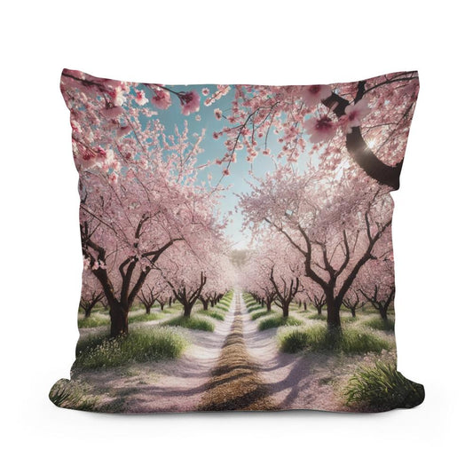 Spring Blossom Cotton Pillow - Main Image