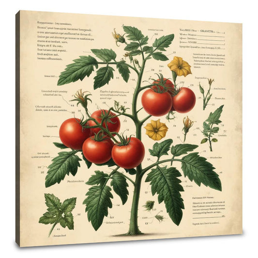 Heirloom Tomato Botanical Canvas - Main Image