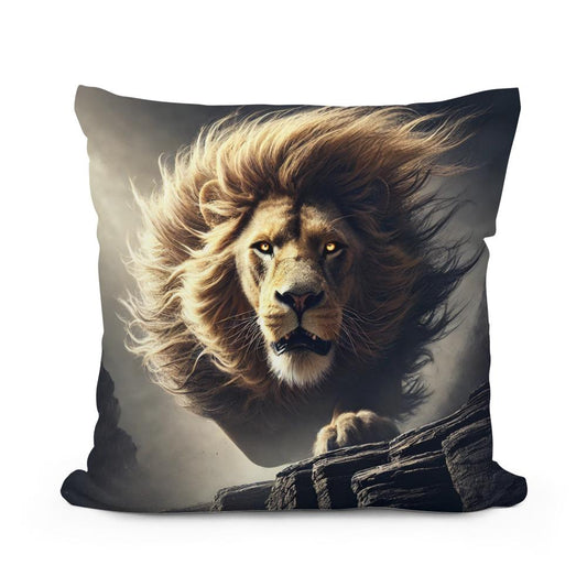 Roaring Majesty Cotton Pillow - Main Image