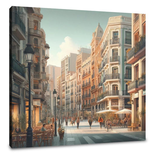 Calle de la Paz Valencia Canvas - Main Image