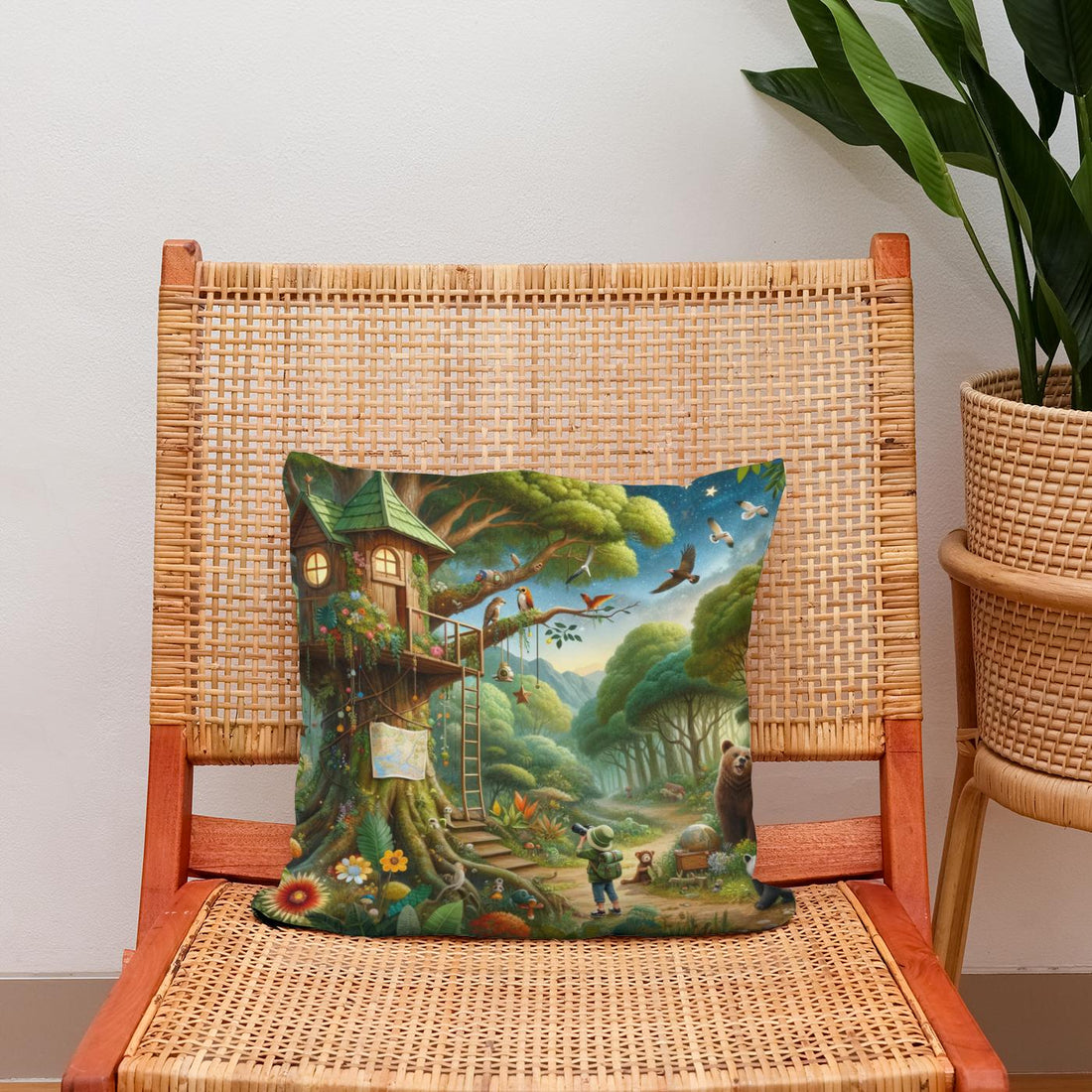 Jungle Adventure Cotton Cushion - Secondary Image 2