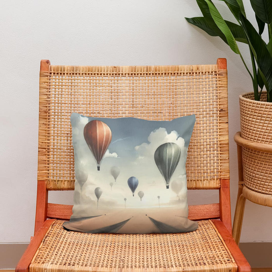 Ascend in Serenity Cotton Cushion - Secondary Image 2