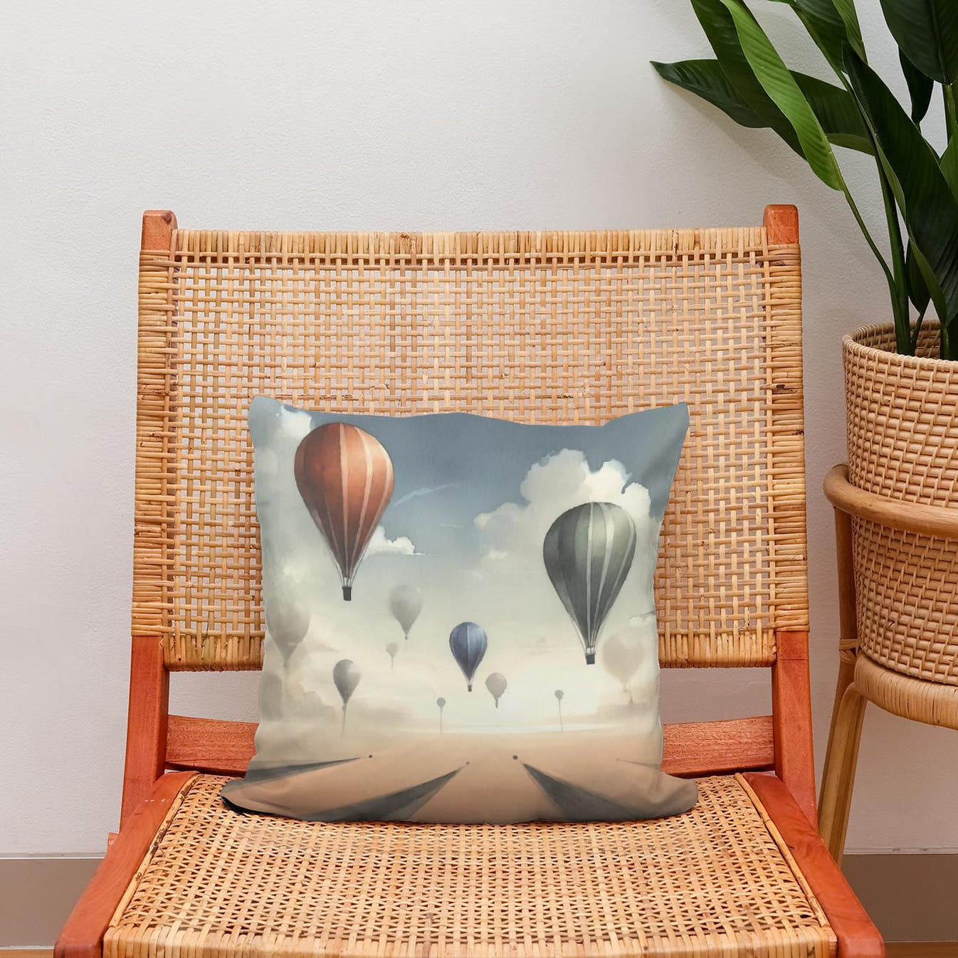 Ascend in Serenity Cotton Cushion - Secondary Image 2