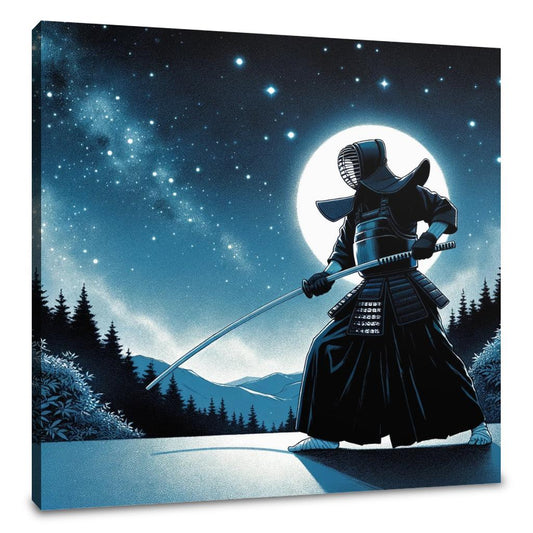 Kendo Under Starlight Canvas - Main Image