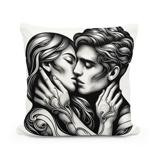 Golden Kiss Cotton Pillow - Main Image