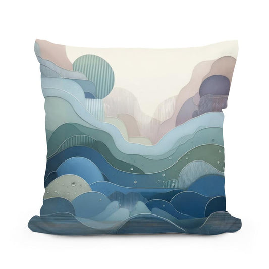 Tranquil Depths Cotton Cushion - Main Image