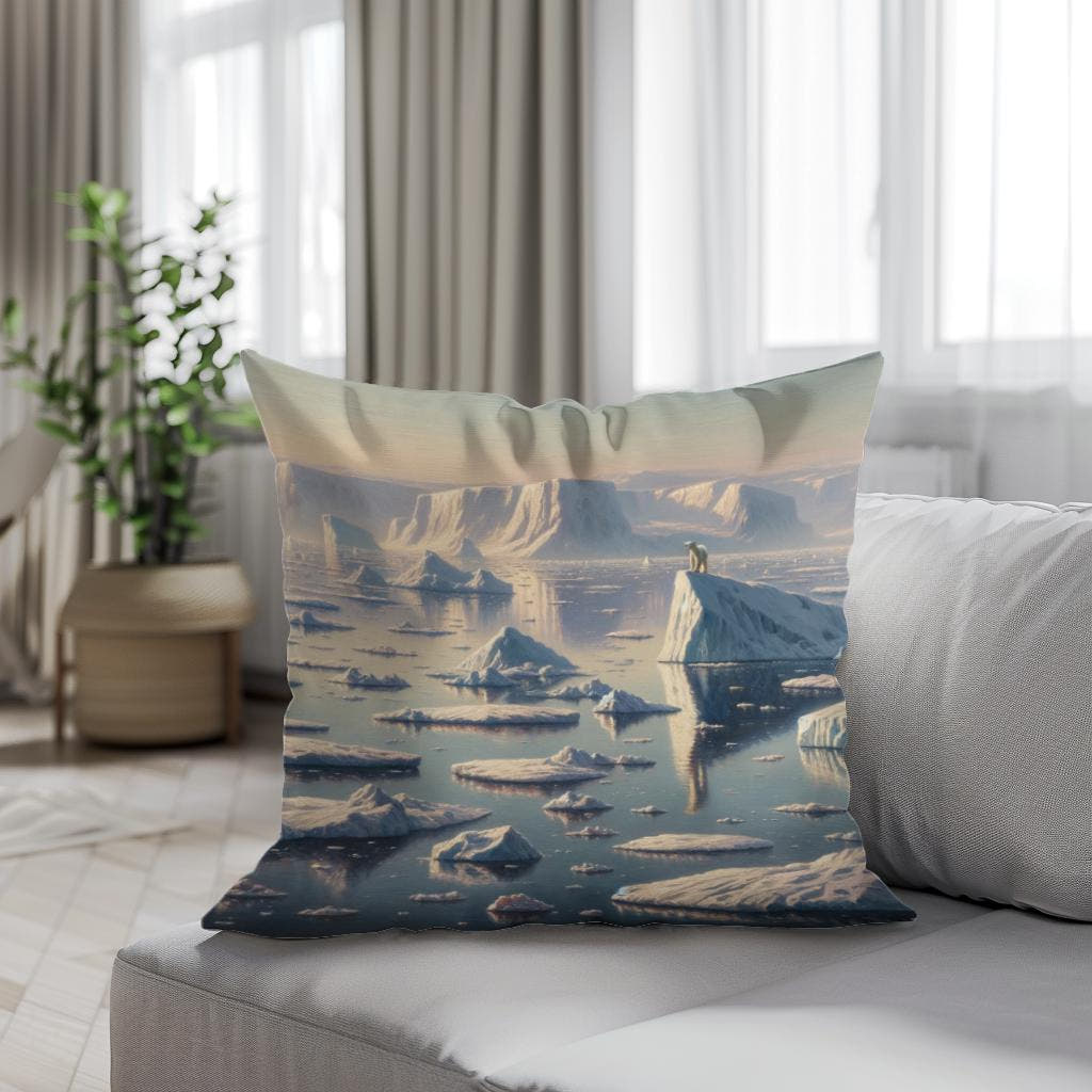 Arctic Elegance Cotton Cushion - Secondary Image 4