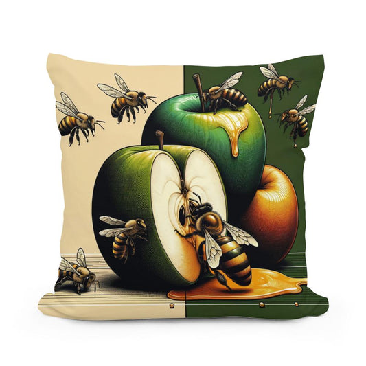 Nature's Sweet Symphony Cotton Cushion - Main Image