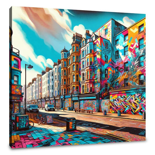 Brighton Street Art Canvas - Main Image