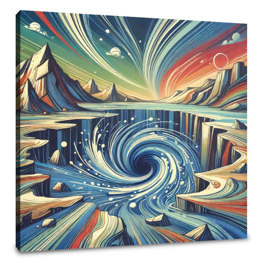 Oceanic Vortex Canvas - Main Image
