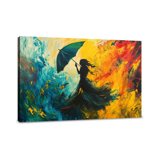 Dancing Umbrella Canvas - Main Image