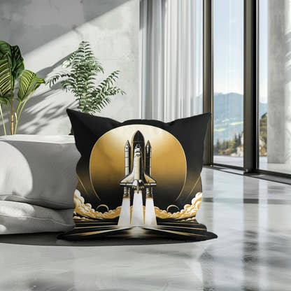 Golden Ascent Odyssey Cotton Cushion - Secondary Image 3