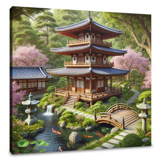 Tranquil Pagoda Canvas - Main Image