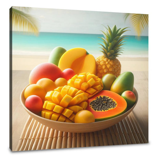 Tropical Fruit Medley Canvas - Main Image