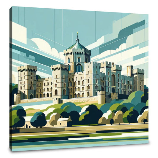 Modern Windsor Castle Canvas - Main Image