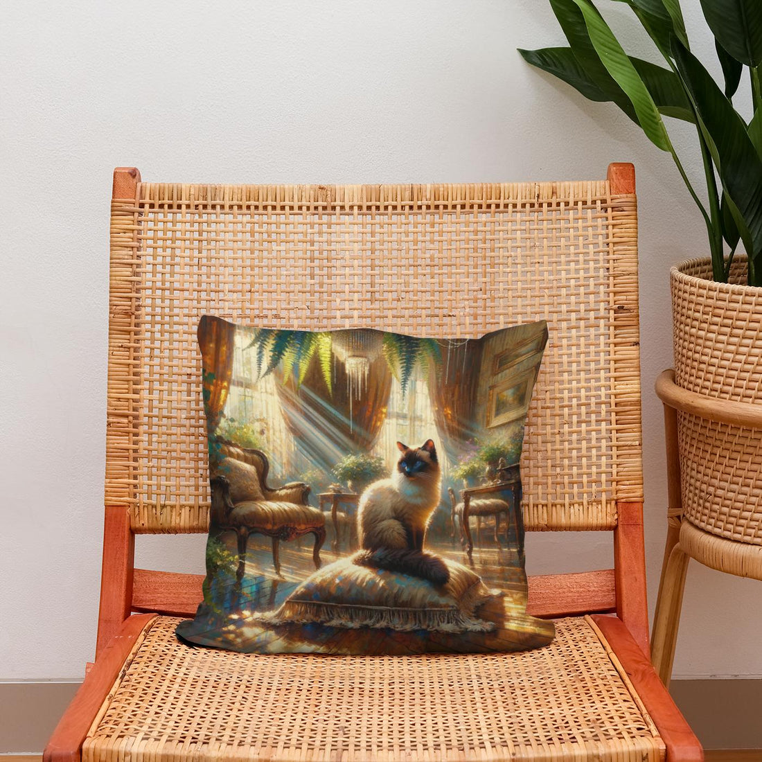 Siamese Solitude Cotton Cushion - Secondary Image 2